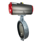 12" Air Actuated Butterfly Valve, Wafer, EPDM, Scotch Yoke, Double Acting
