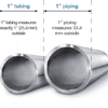 تفاوت tube با pipe